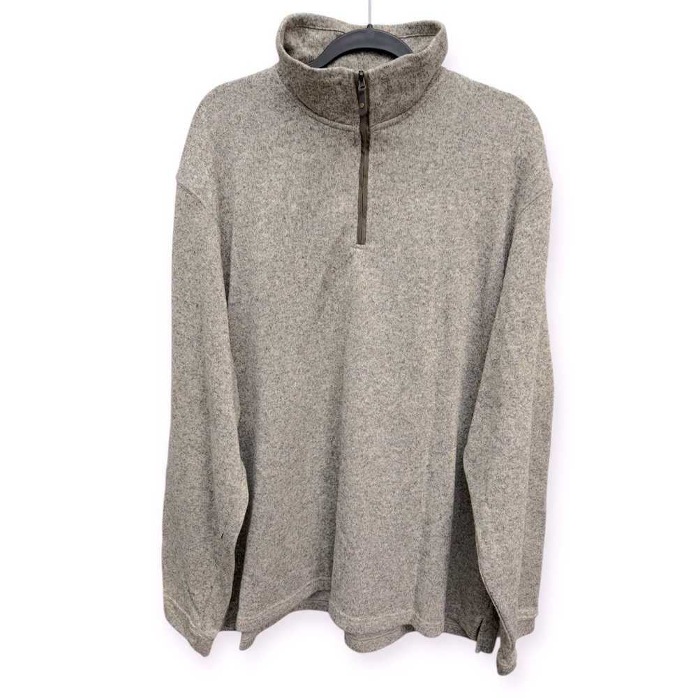 Haggar Men’s Cool18 Pro Quarter Zip Pullover Sweater Size 3X